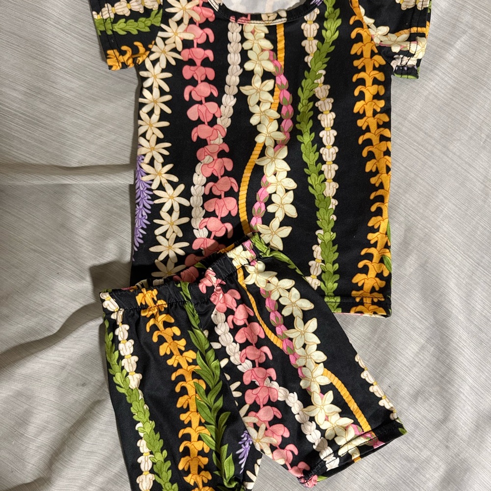 Hawaii floral baby 6-12 months set